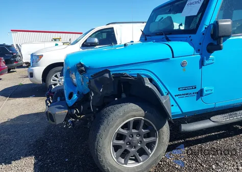 2017 Jeep Wrangler Unlimited Sport 4X4 from USA, damaged, VIN 1C4BJWDG9HL672892